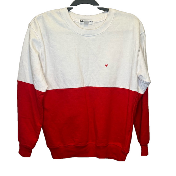Red/White Crew Neck - Picture 1 of 4